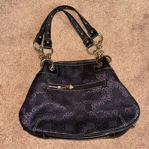 Kathy Van Zeeland Y2K Black Shoulder Hobo